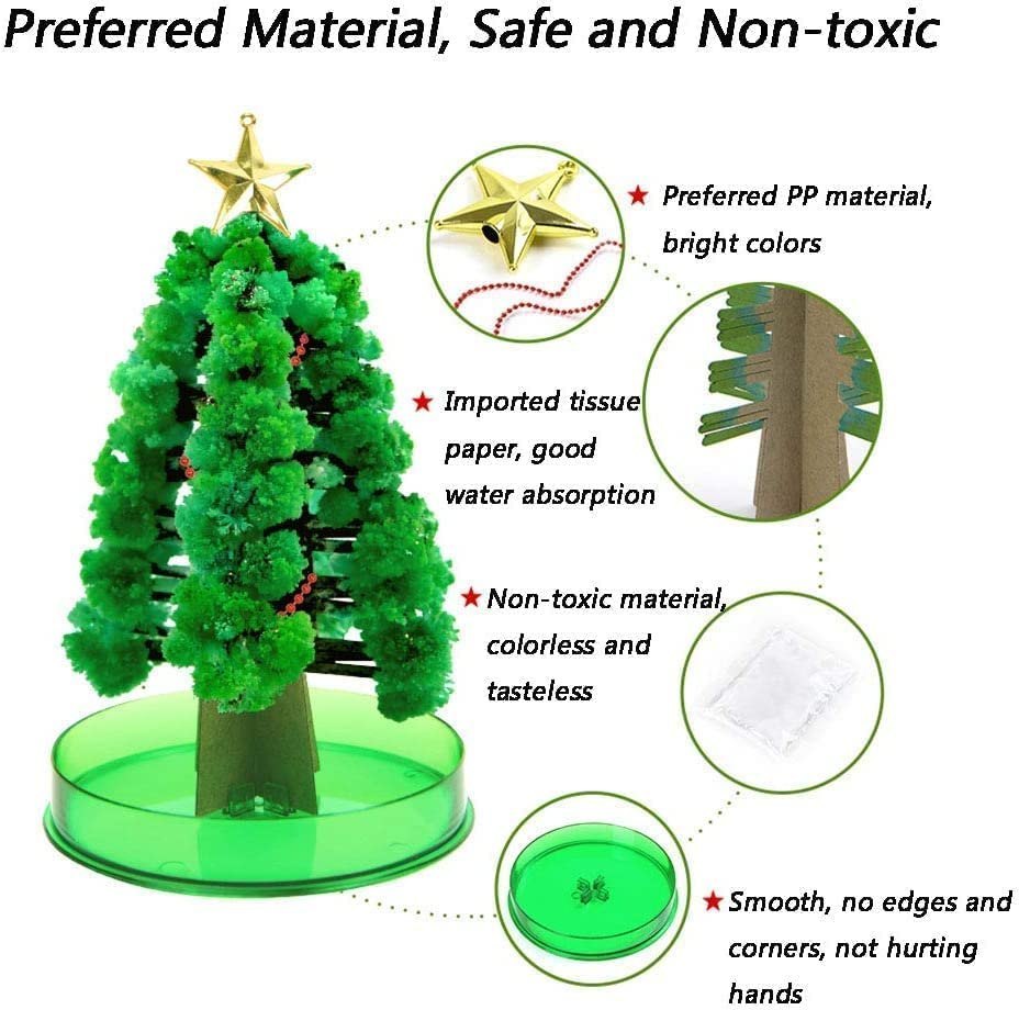 “Magic Growing Crystal Christmas Tree – DIY Science Experiment Holiday Decoration Kit”