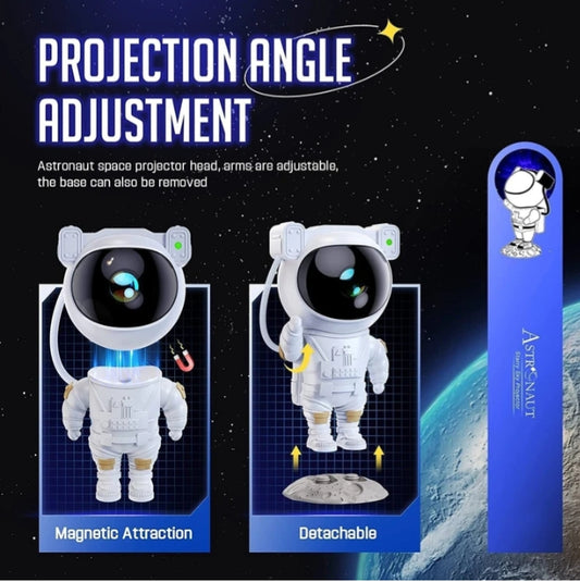 Astronaut Space Projector – LED Galaxy & Nebula Light for Bedroom, Living Room & Kids