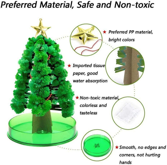 “Magic Growing Crystal Christmas Tree – DIY Science Experiment Holiday Decoration Kit”
