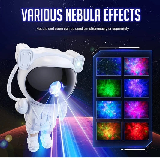 Astronaut Space Projector – LED Galaxy & Nebula Light for Bedroom, Living Room & Kids